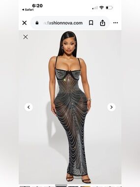 Fashion nova Diana embellished gown